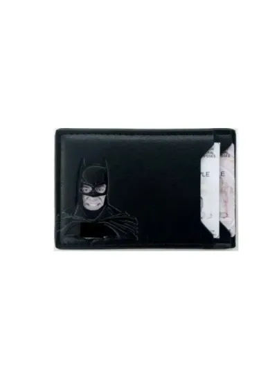 Batman qahramoni tasvirlangan tabiiy charm kartxolder va haydovchilik guvohnomasi uchun g'ilof