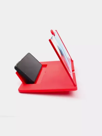 Telefon ekranini kattalashtiruvchi 3D stend lupa — yuqori aniqlikdagi 12 dyuymli portativ video proyektor
